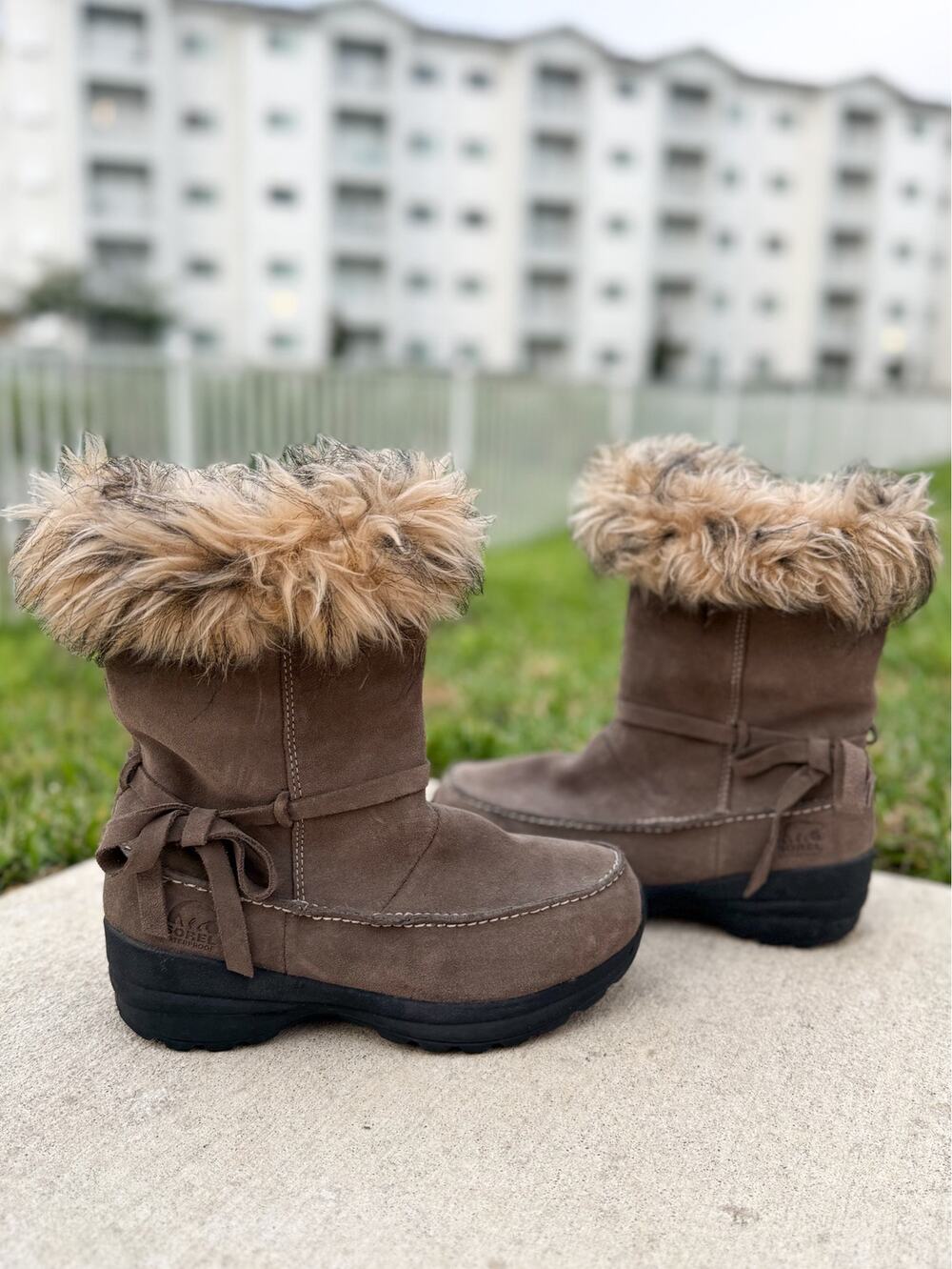 Sorel Northern Lite Tall Waterproof Fur Trim Winter Boots Women’s 7